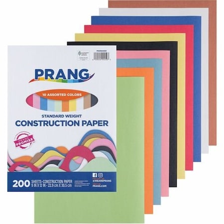 Pacon Construction Paper, 9inx 12in, Assorted PACP0094450